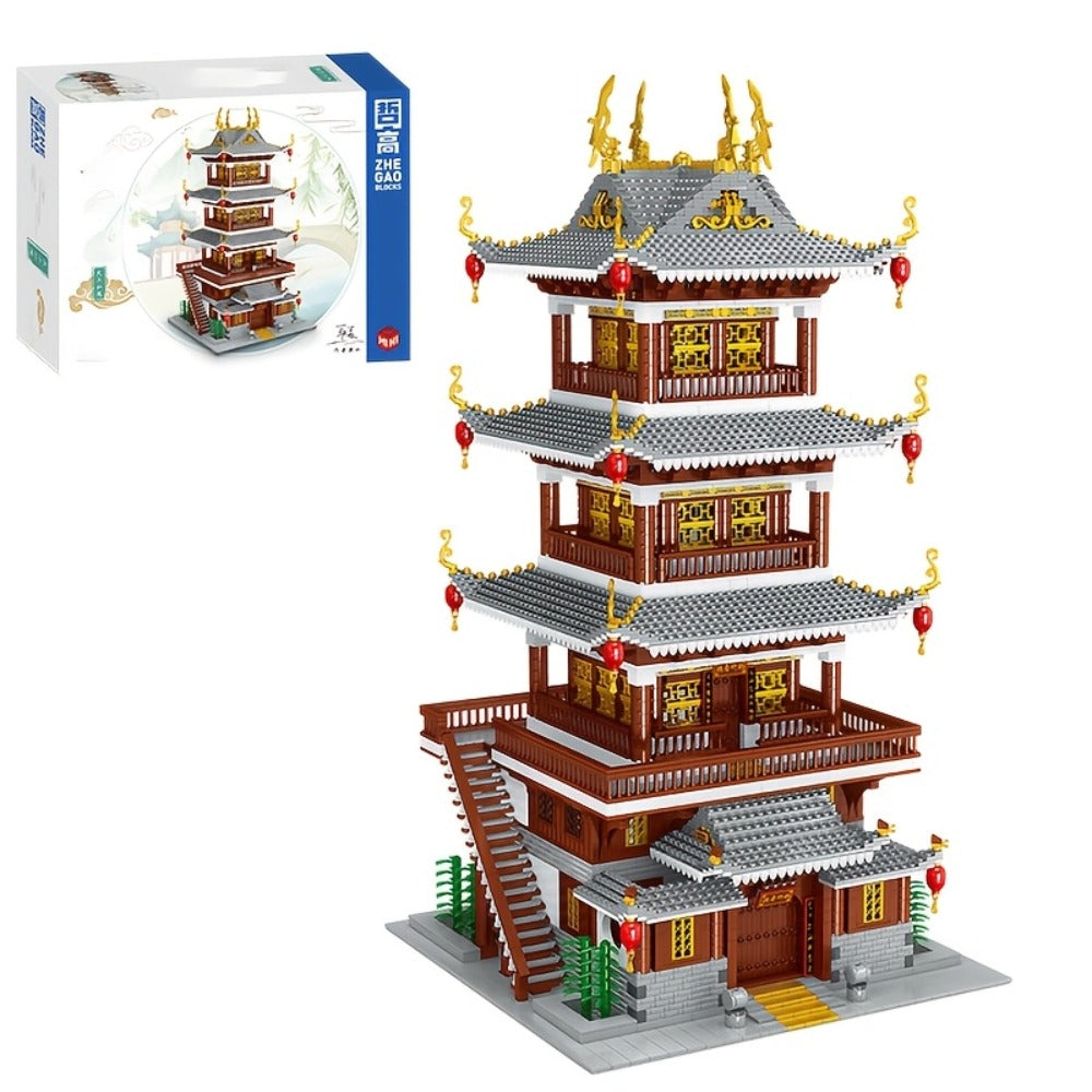 Ancient Chinese Palace Building Blocks Set 6134 Pcs – Heavenly Fairy Mirror Architecture Mini Brick Expert Level Display Mode