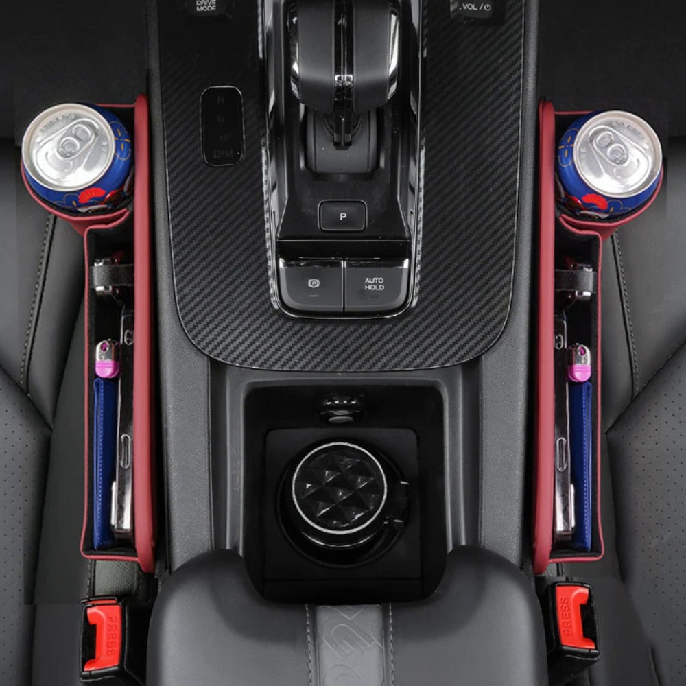 Seat-Gap Car Organizer with Cup Recess and Phone Storage in Four Color Pairs or Left-Side Black Pack — image 6