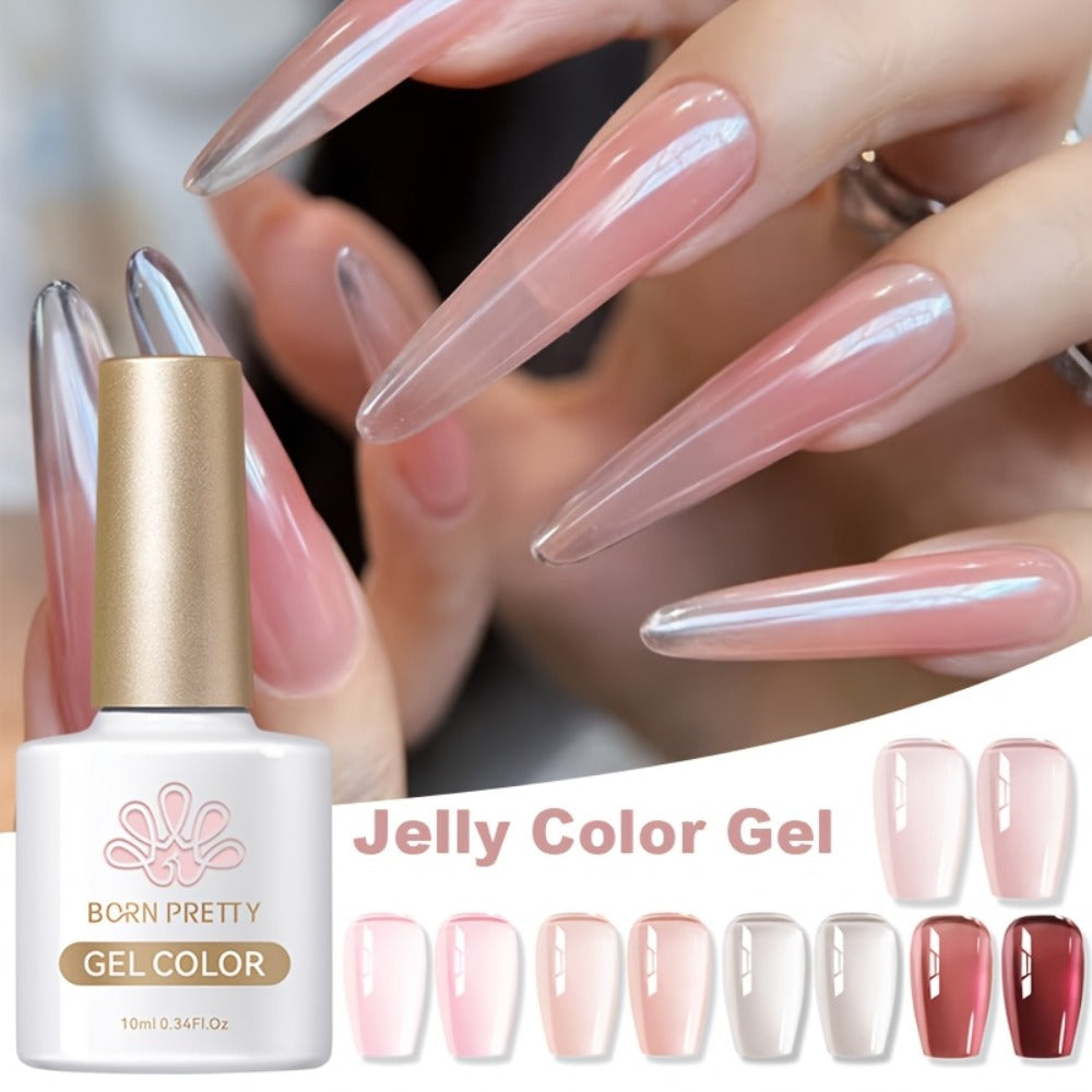 Gel Nail Polish in 10ml Nude Jelly with Skin-Tone Glass Finish and JN05, JN68, JN75 or JN76 — image 3