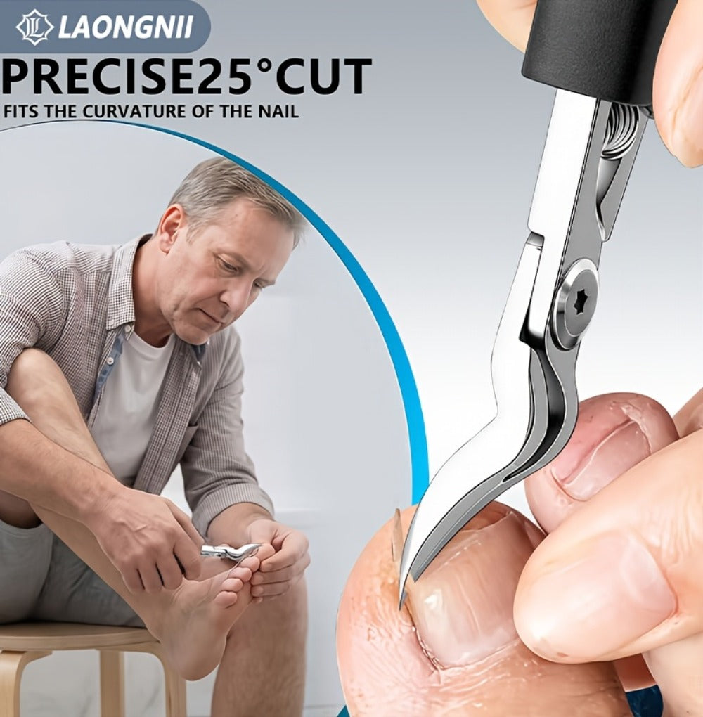 Seven-Piece Toenail Clipper Kit with Angled Nippers, Curved Blade Tool, Nail File and Lifter — image 17