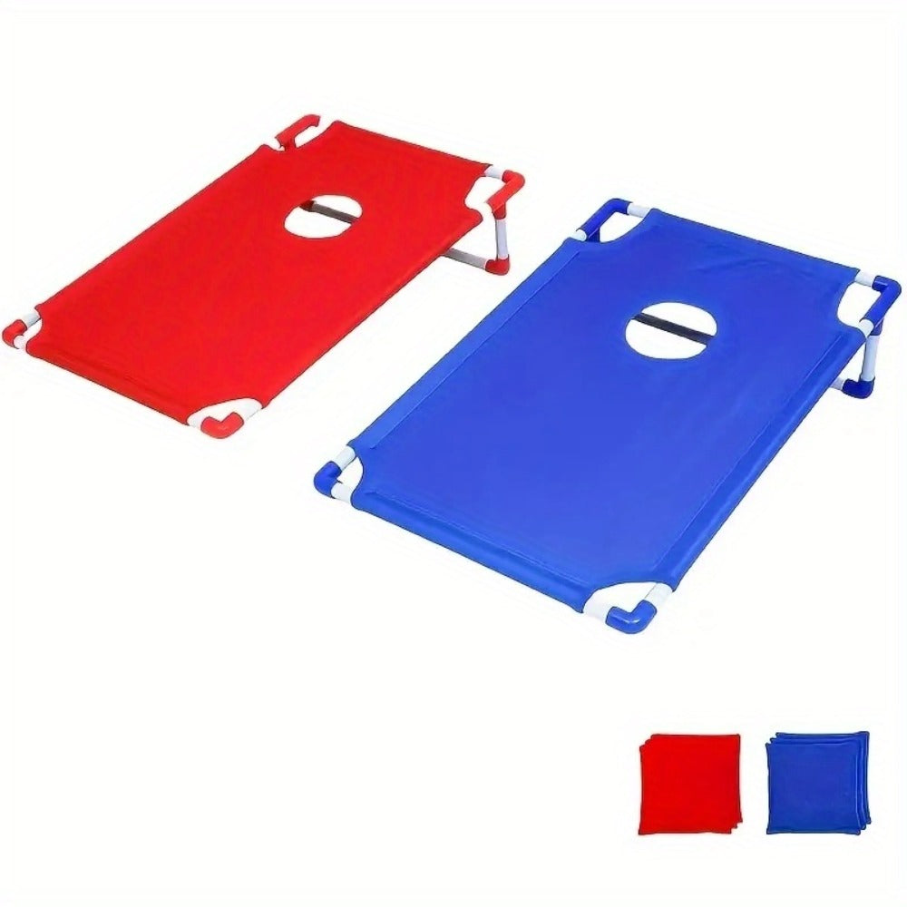 Portable Cornhole Bean Bag Toss Game Foldable Board 12 Bean Bags Storage Bag with the Listed Color, Size or Set Options for E