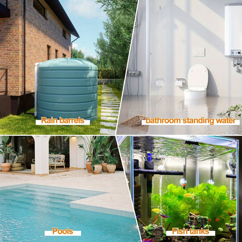 Submersible Sump Pump 1HP 3700GPH Electric Portable Water Pump for Pool Basement Hot Tub Drainage — image 2