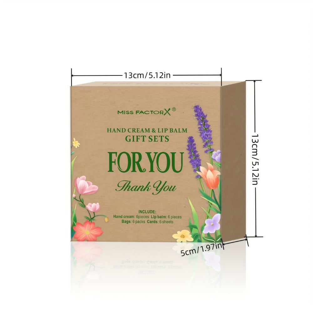 Bridal Shower Favor Set with 24 Hand Creams, Lip Balms, Thank You Cards and Heart Gift Bags — image 5