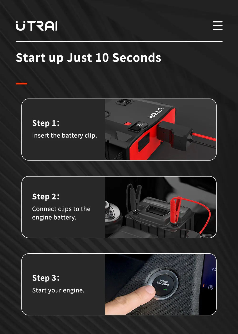 American Utrai Car Emergency Start Power