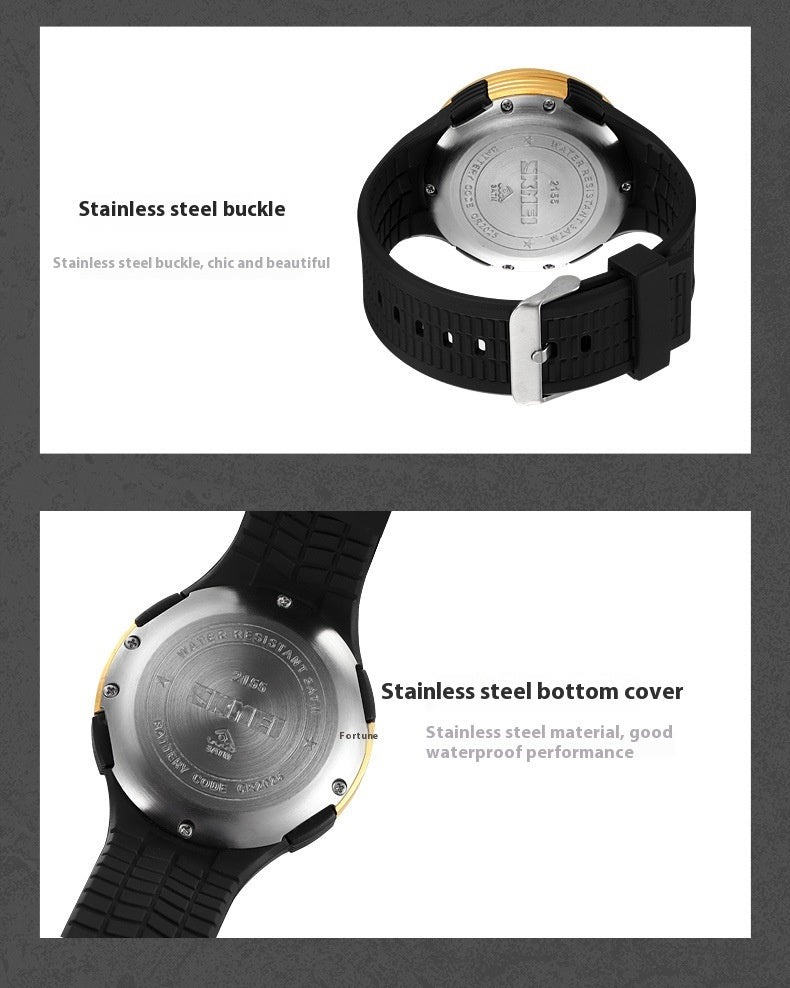 Men's Stylish And Versatile Electronic Watch Luminous Waterproof