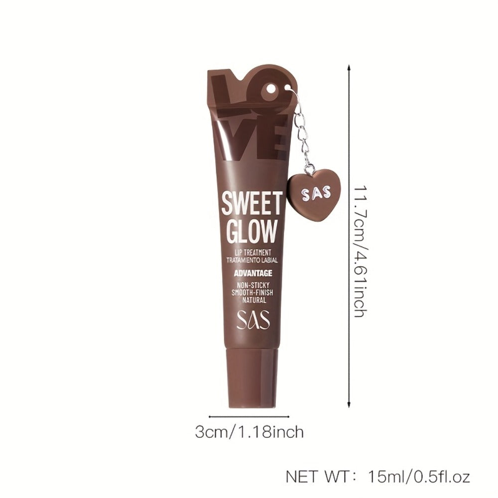 SAS Heart-Pendant Lip Gloss with 15ml Net Content, Squeeze-Tube Format and Six Numbered Shades — image 6