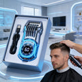 Professional Electric Hair Clipper Set for Men – 5-Speed LED Display Rechargeable Beard Trimmer & Hair Carving Kit — image 1