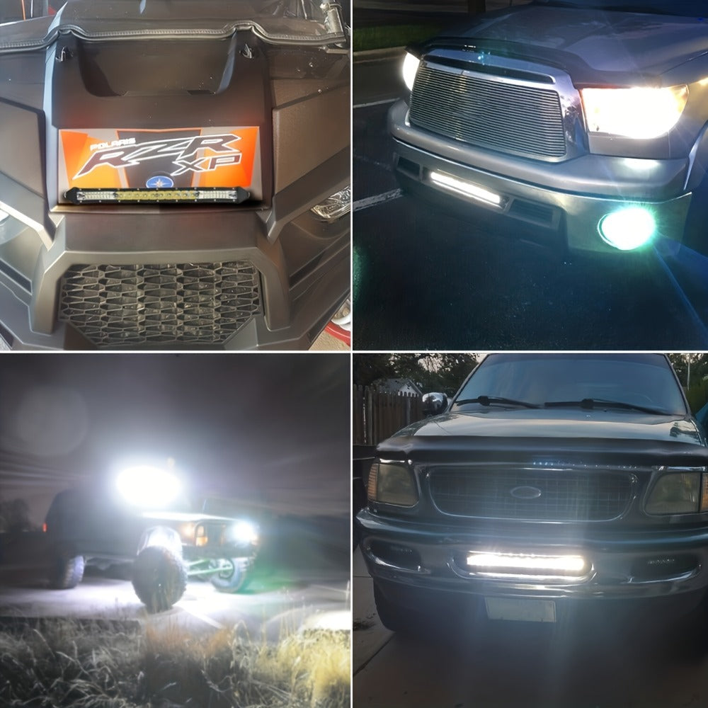 LED Off-Road Light Bar Kit 4"-21" Strip & Work Lights Combo for Jeep Truck Car – Wiring Harness Included — image 5