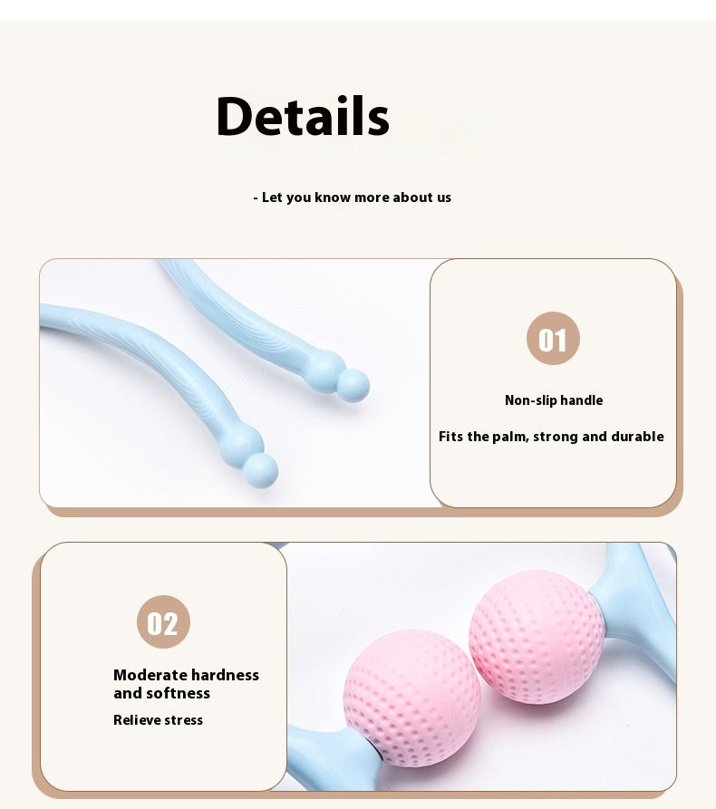 Double Ball Manual Neck Massager Shoulder Neck