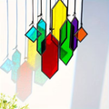 Glass Rainbow Suncatcher Hanging Ornament – Crystal Prism Window Sun Catcher for Garden, Patio & Home Decor — image 2