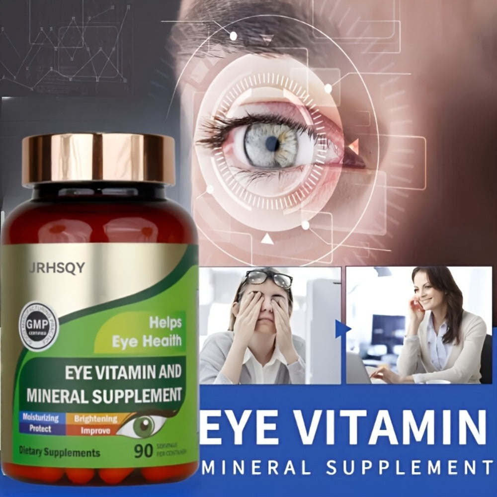 Lutein & Zeaxanthin Eye Vitamins Supplement with Zinc, Vitamin C & E, Advanced Vision & Macular Health — image 1