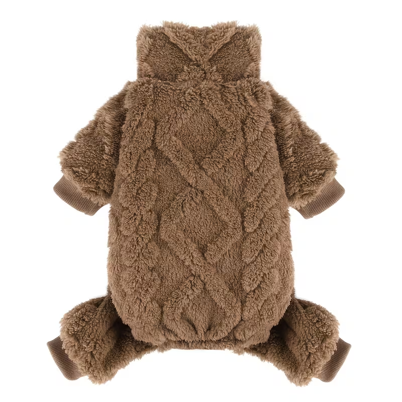 Fleece Dog Turtleneck Jumpsuit with Six Colors, Four-Leg Cut and XXS–M Sizes for Small Pets — image 16