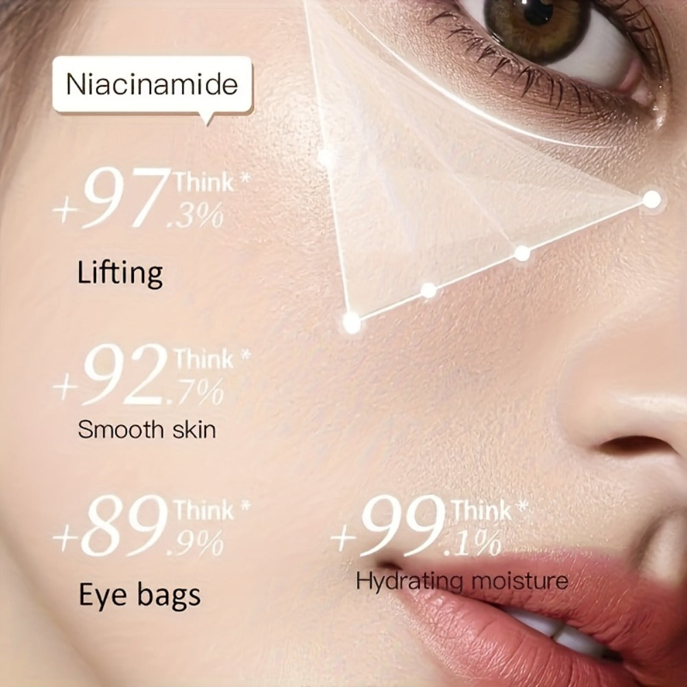 Caffeine Under Eye Patches 60pcs Depuffing Dark Circle Reducer with Hyaluronic Acid Collagen Glycerin Deep Hydrating Moisturi