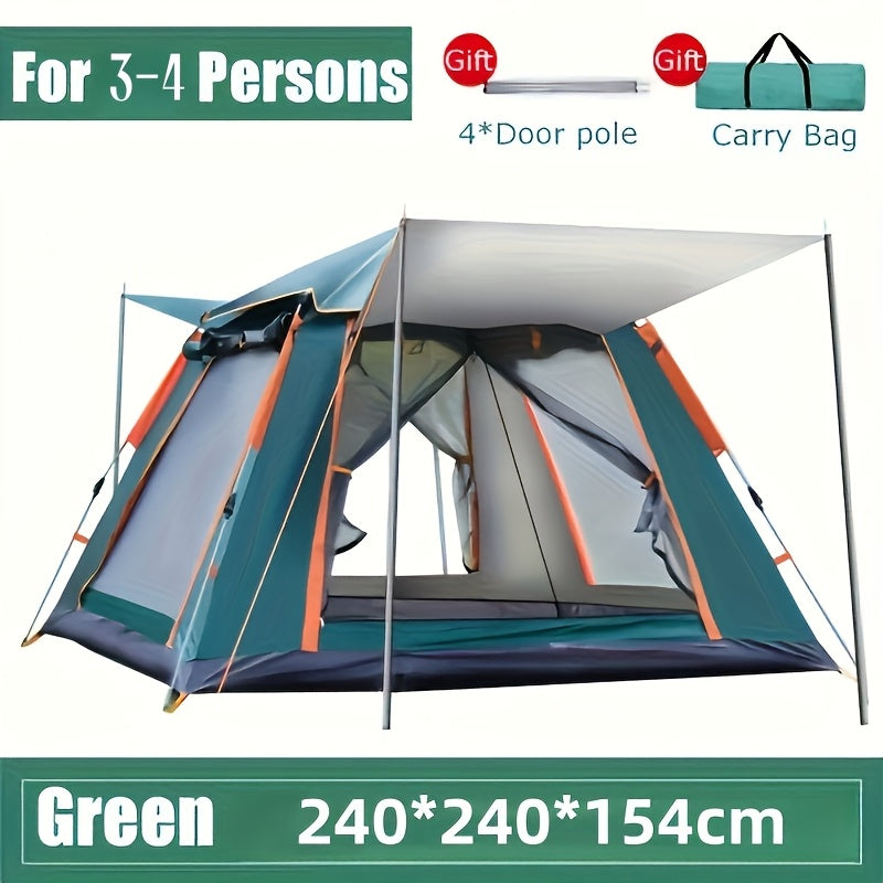 Four-Sided Beach Tent with Five Windows, 240 x 240 x 154 cm Size and Two Green Checkout Options — image 5