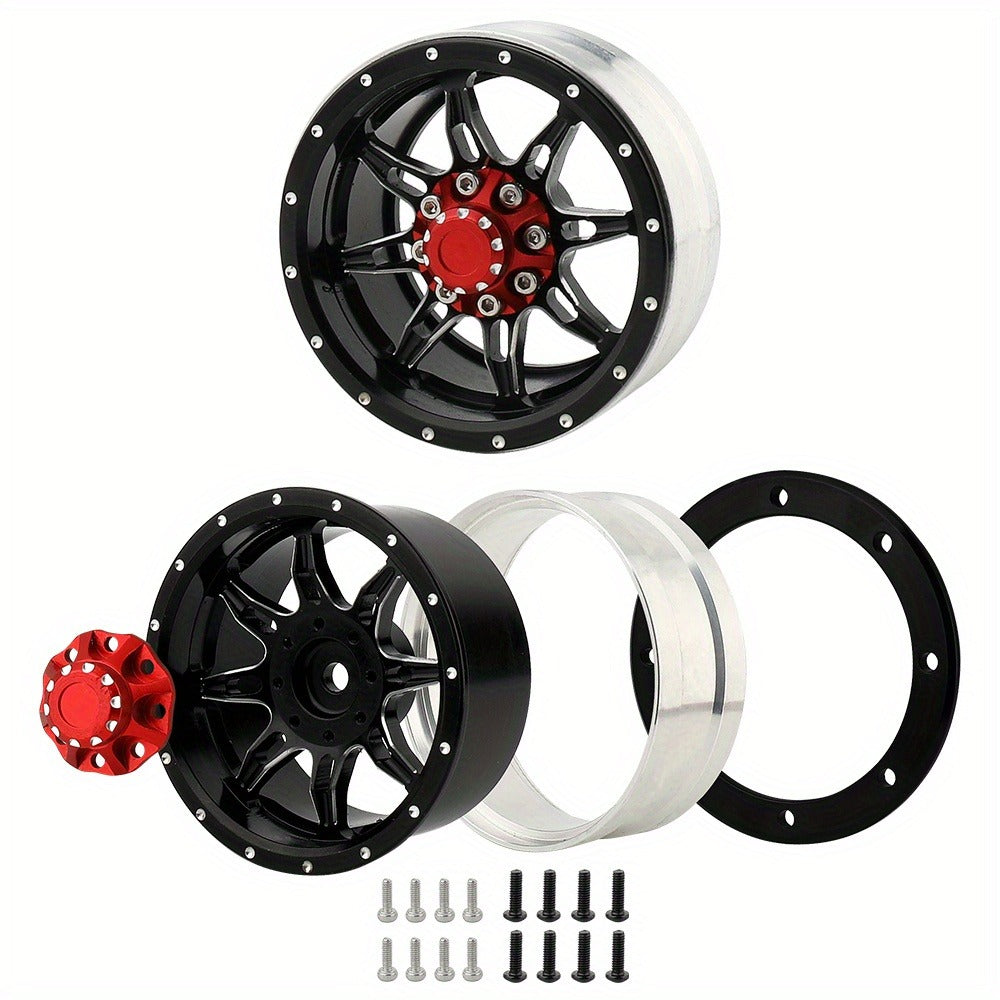 1.9" Beadlock Wheel Rims for RC Crawler 4pcs with the Listed Color, Size or Set Options for Everyday Use — image 6