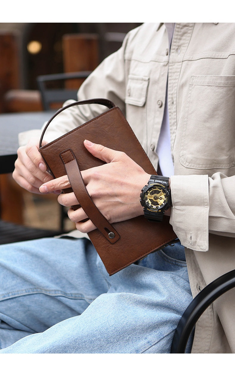 New Mens Wallet With A Combination Lock And Clutch Design