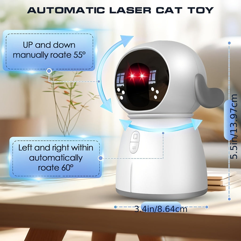 Cat Toy Automatic Dual-Laser Projector with Three Speed Modes, Motion Activation and USB Charging — image 2