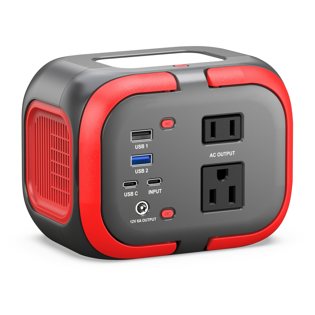 Battery Power Station 120W 97.68Wh 26400mAh Portable Backup with AC Outlet USB-C QC USB-A DC for Camping RV Travel Emergency 