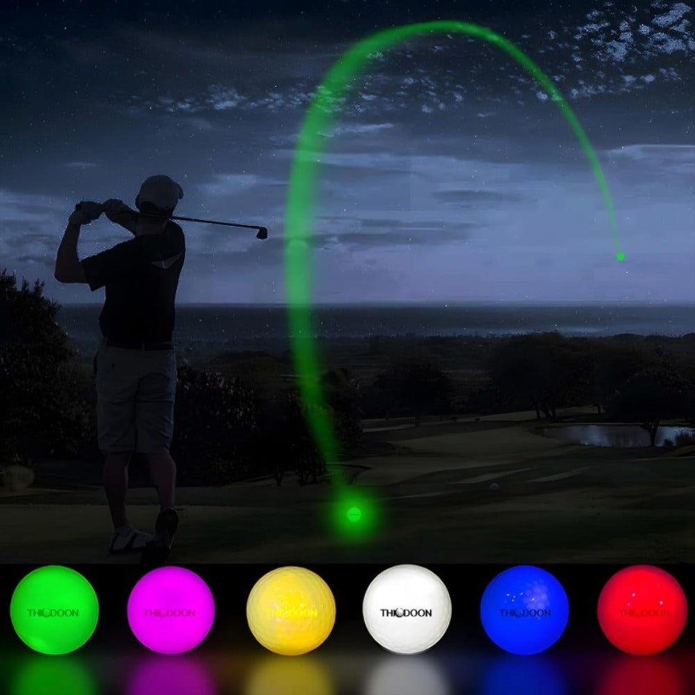 LED Golf Balls Glow in the Dark, Ultra-Bright 3-LED Night Golf Balls with 8-Min Reset Timer & Mesh Bag — image 10