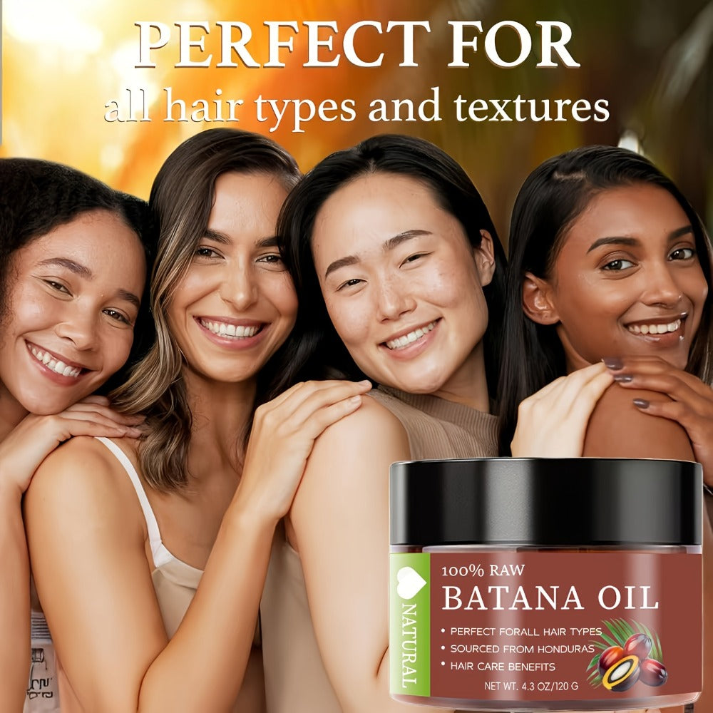 Hair Oil Batana 120g Amber Balm Jar with Black Screw Lid and External-Use Label Instructions — image 5