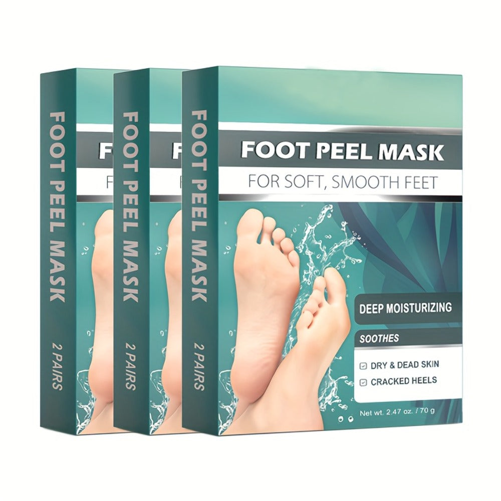 Foot Peel Mask Exfoliating Socks Dead Skin Remover Moisturizing Firming Brightening Hypoallergenic Peeling Treatment for Dry 