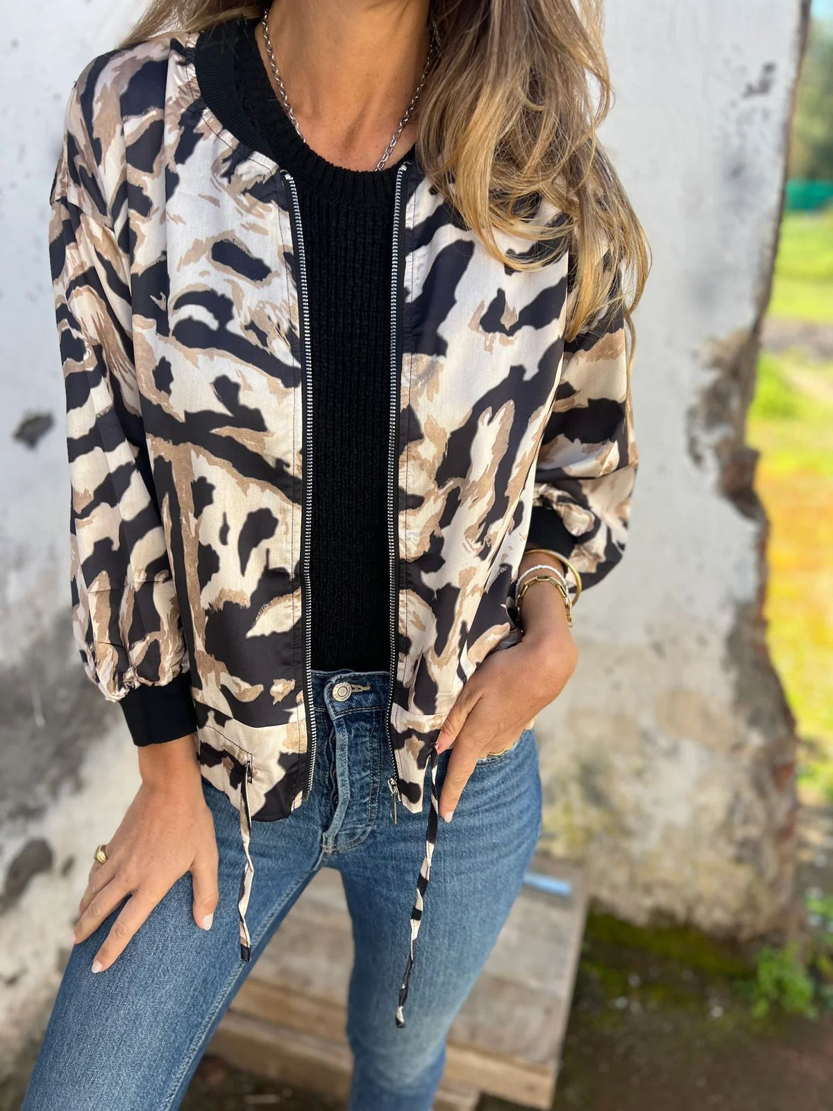 Jacket Zipper Coat Top Women