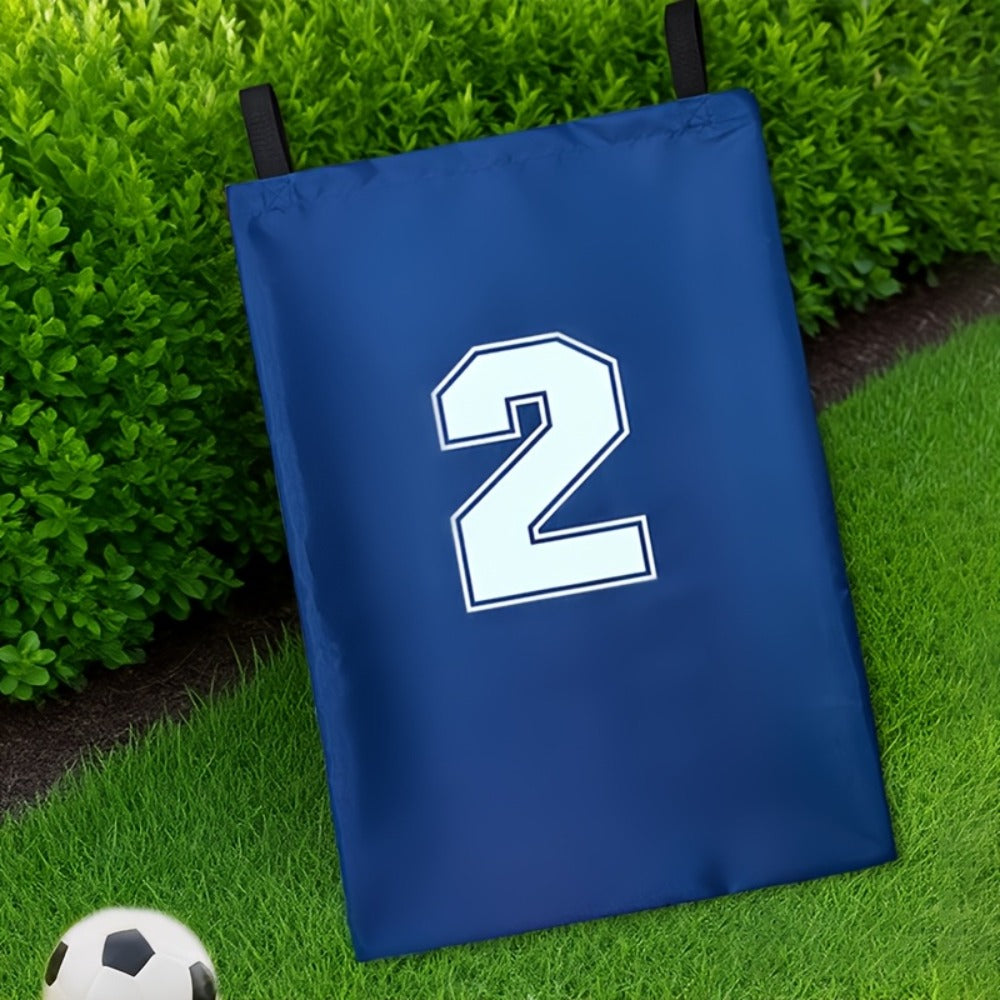 Four Numbered Sack Race Bags in Red, Blue, Yellow and Green with 65 x 46cm Pictured Size for Lawns — image 5