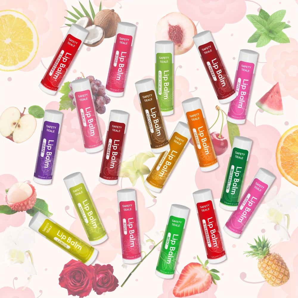 Bulk Lip Balm Set 84 Pcs 14 Assorted Flavors Moisturizing Mini Lipstick Natural Luster Finish – Party Favors for Wedding Brid