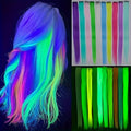 Hair Accessories Ten-Piece 16-Inch Light-Up Rainbow Clip-In Extensions for Costume Styling — image 7