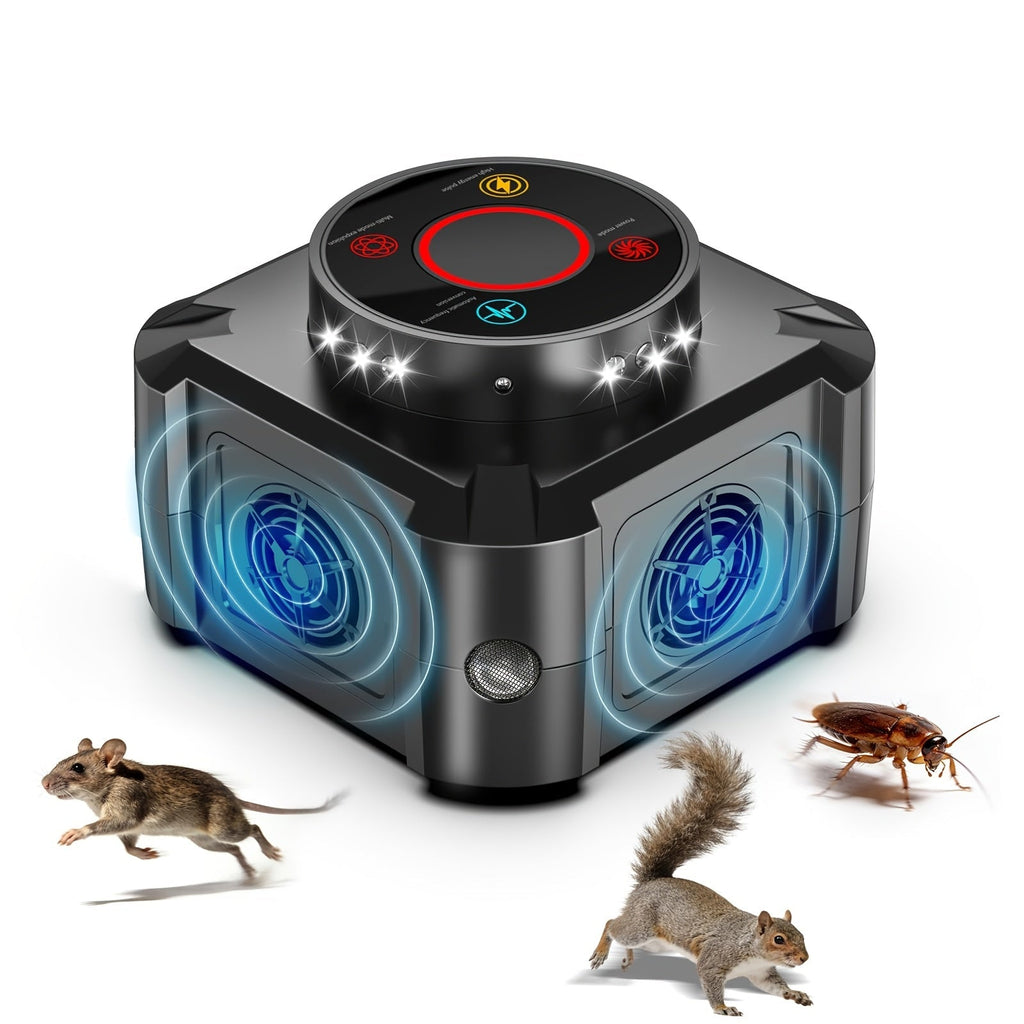 Four-Mode Ultrasonic Pest Control Device with 12 LED Strobes, Independent Switches and One or Two-Pack Options — image 2