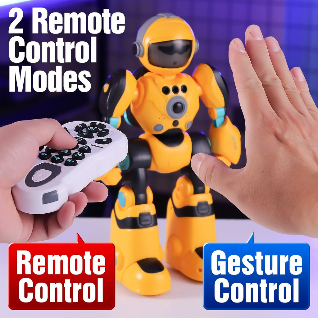 Gesture Control RC Robot Toy for Kids, Voice Recording, Programming, EMO LED Infrared Intelligent Interactive Robot — image 2