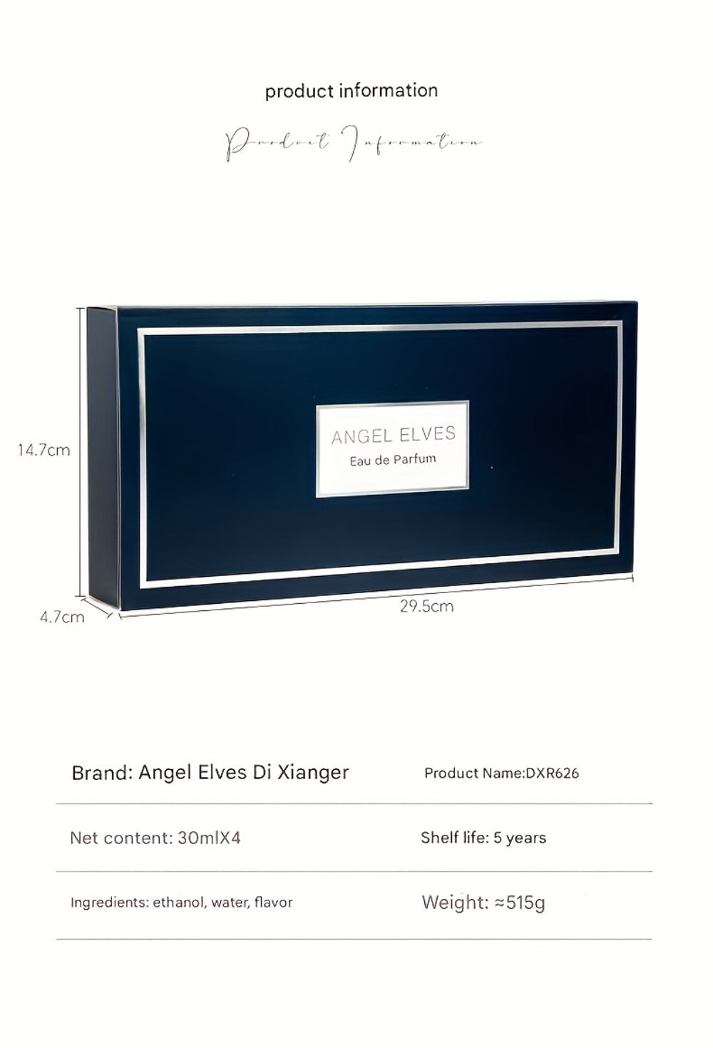 Four-Piece Boxed Fragrance Spray Set with Blue, Clear and Purple Gradient Bottle Presentation — image 7