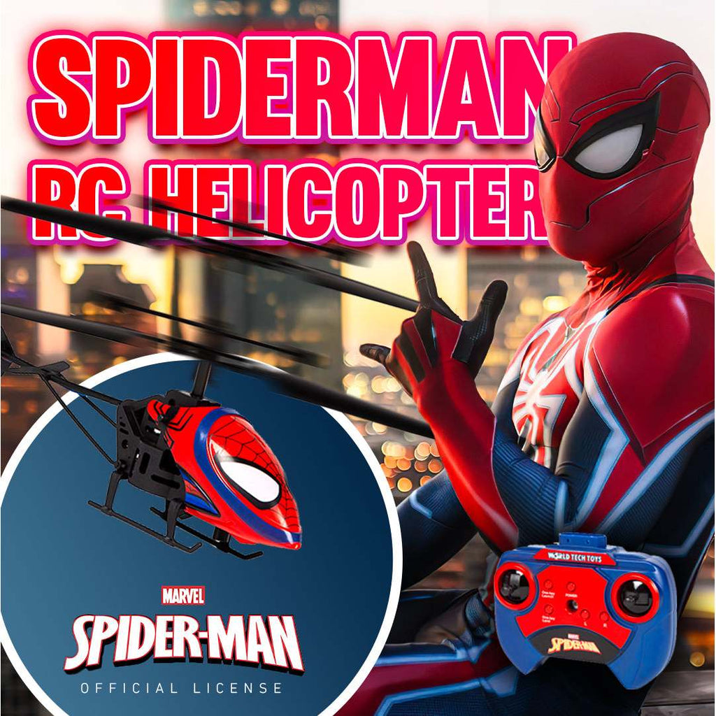 Marvel Spider-Man 2CH IR Remote Control Helicopter, Indoor Flying Toy for Kids Boys Superhero Fan — image 2