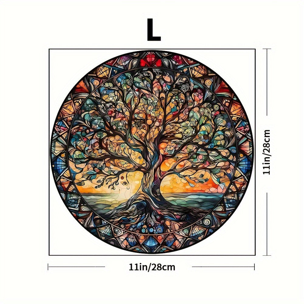 Tree of the Universe Wooden Jigsaw Puzzle with Irregular Pieces and 11 x 11 Inch Pictured Display Size — image 2