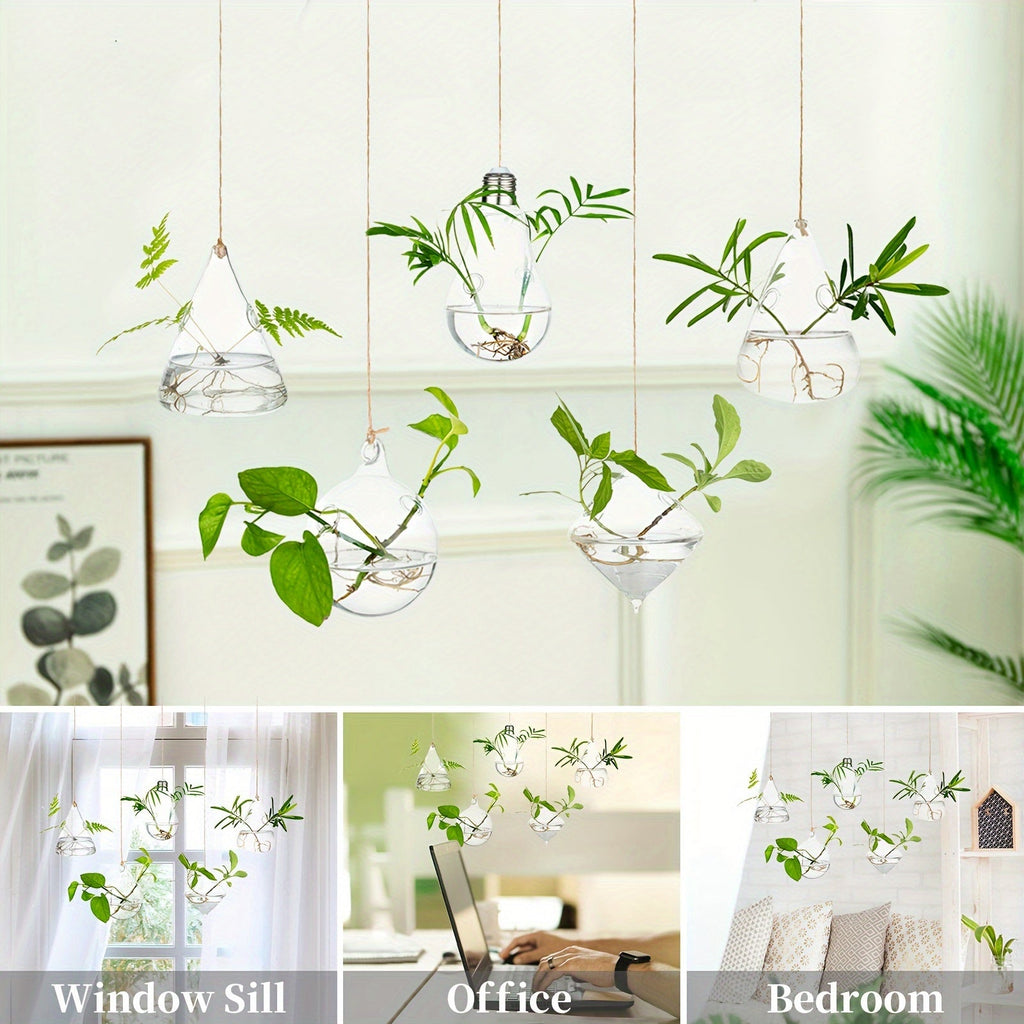 Hanging Planter | Glass Terrarium Hydroponic Air Plant Wall Decor Home — image 5