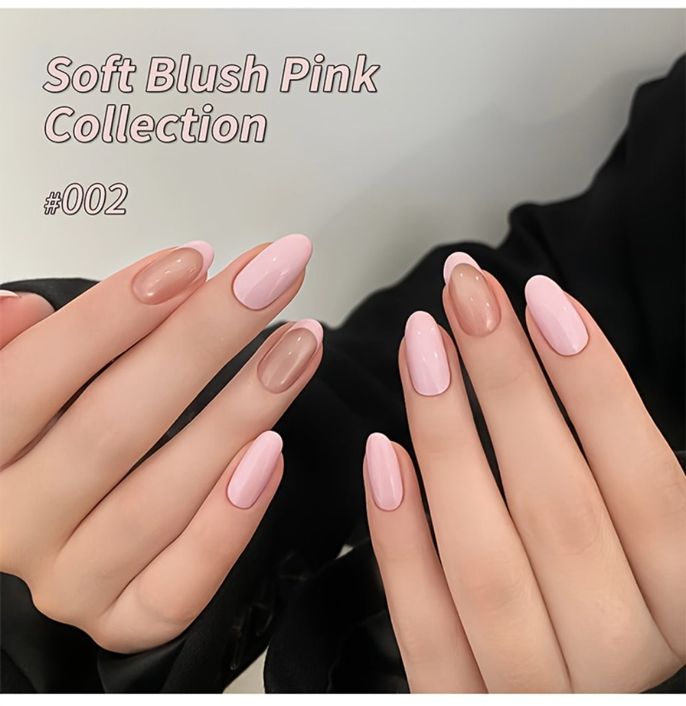 Gel Nail Polish 8-Color Gentle Pink Set in 0.51oz Bottles with Shades 001-008 and LED Soak-Off Cure for Nail Art — image 18