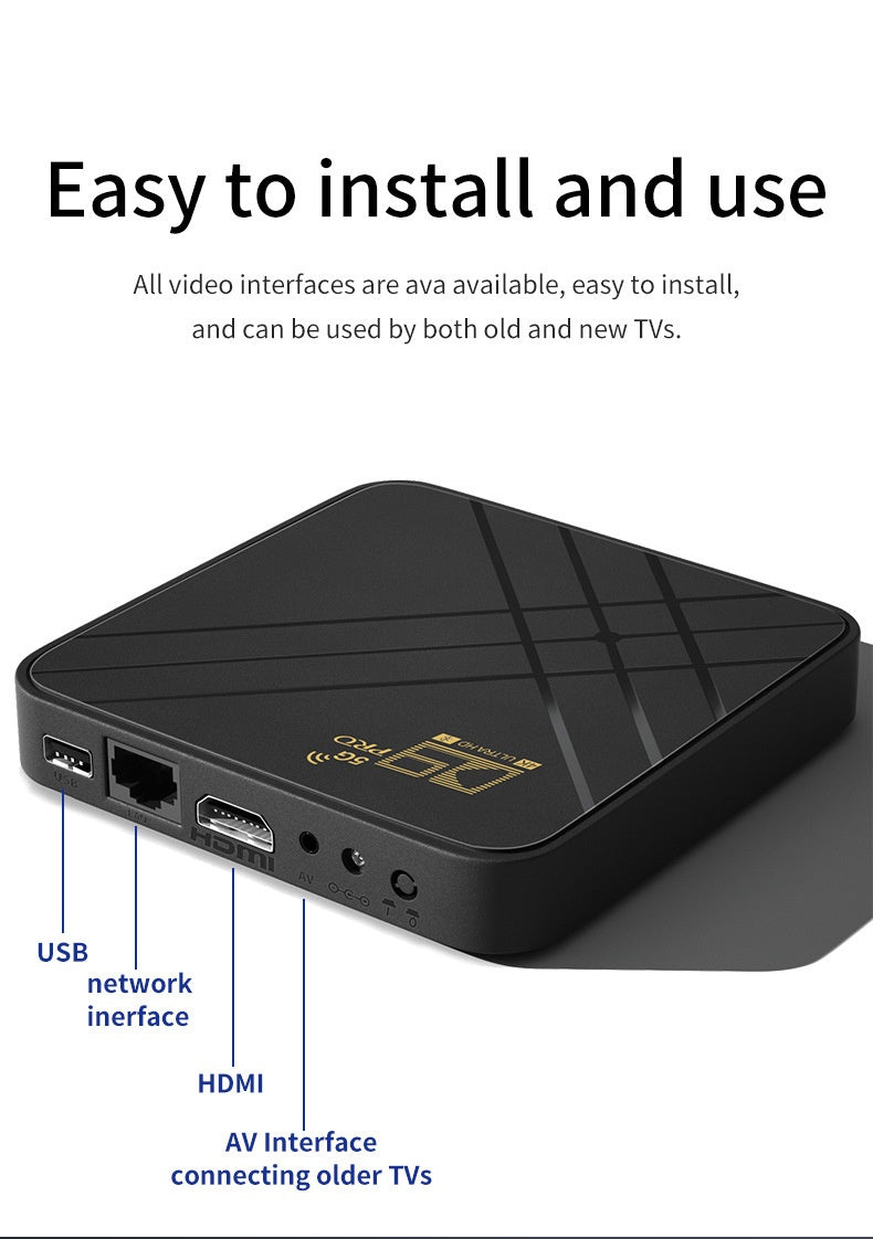 Android Set-top Box 4K TV Box HD Smart Player Dual-band WiFi