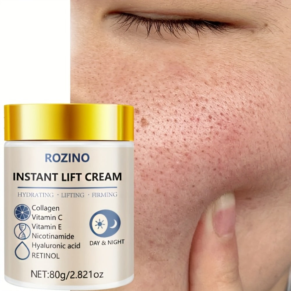 Collagen Niacinamide Face Neck Cream Instant 5-Second Lift Tightening Dark Circles Puffiness ROZINO All Skin Types Sensitive 