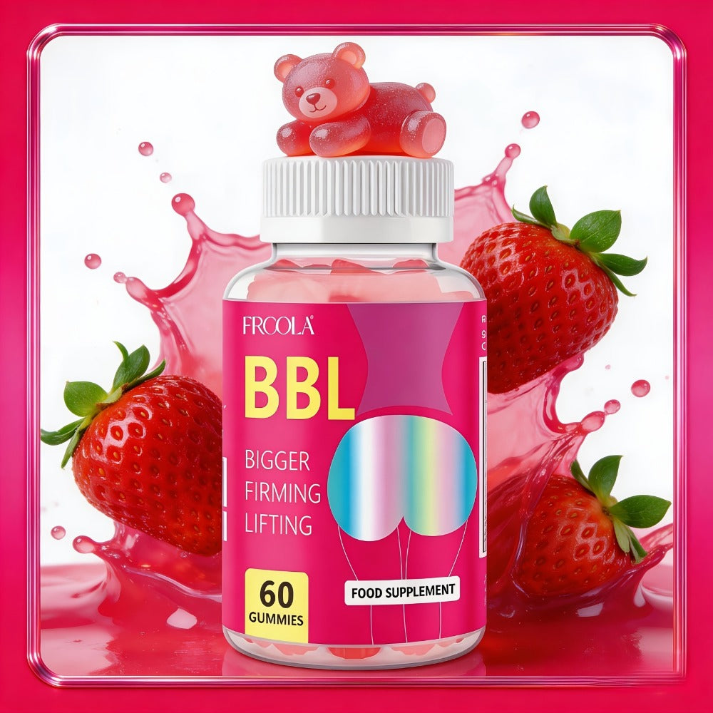 BBL Gummies for Women Butt Enhancement 60 Count Strawberry Flavor for Bath Time, Home Spa and Personal Care — image 7