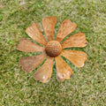 Rustic Metal Daisy Garden Stake with Chamomile or Daisy Flower Style for Pots, Beds and Yard Displays — image 1