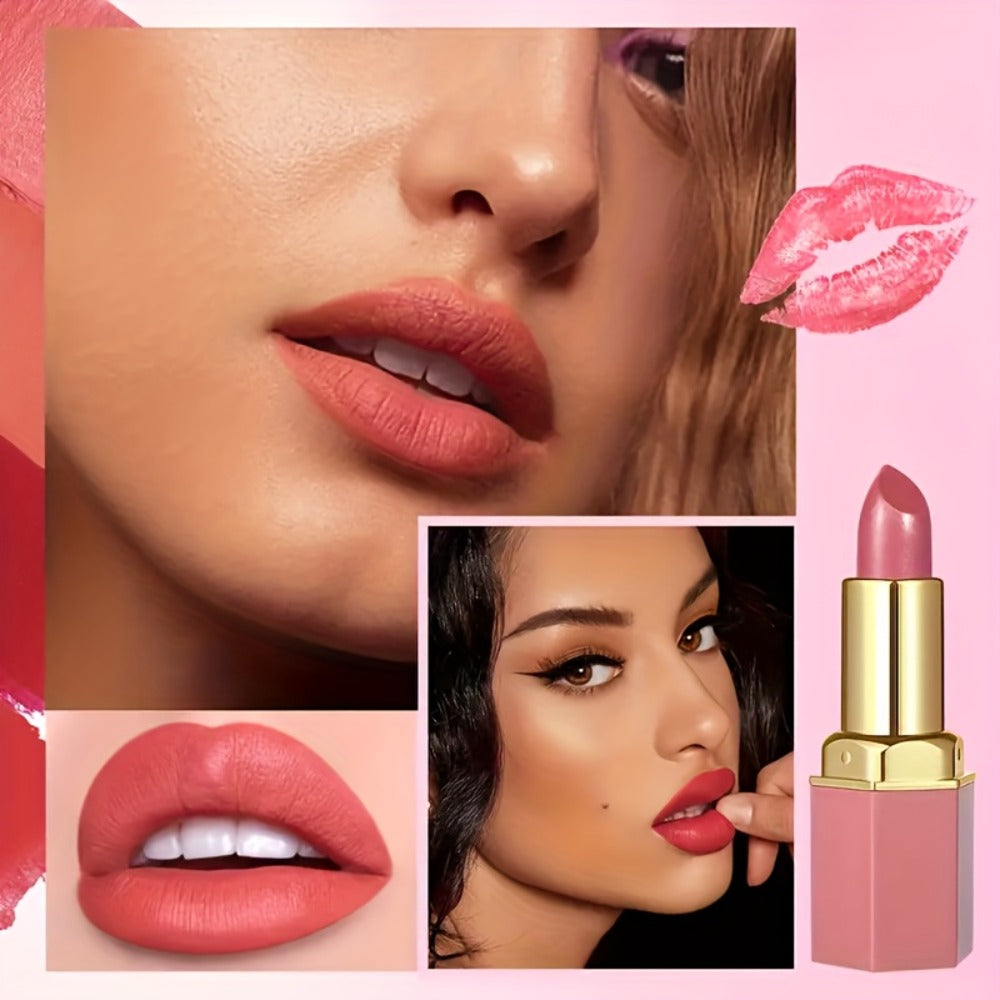 Lipstick Set, Vivid Veu 6-Piece Glossy Cream Bullet Collection with Pink, Rose, Berry and Mauve Colors — image 13