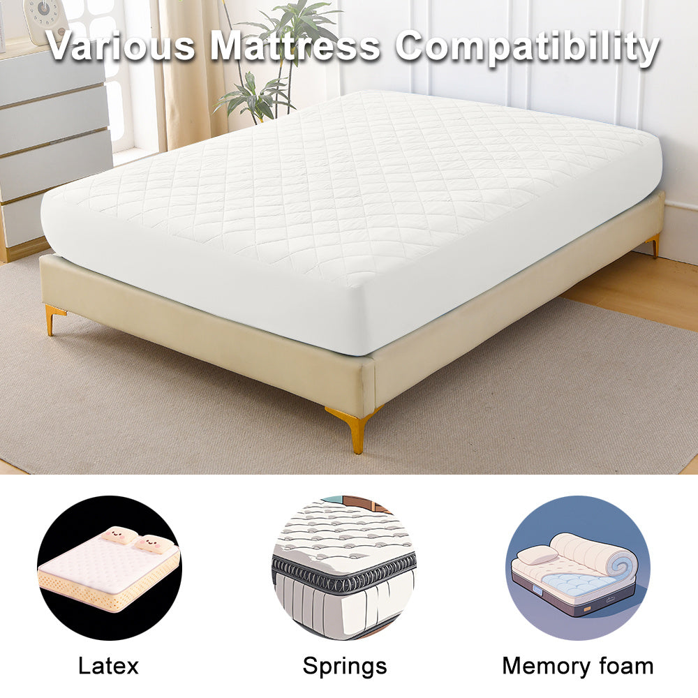 Diamond Grid Waterproof Mattress Protector