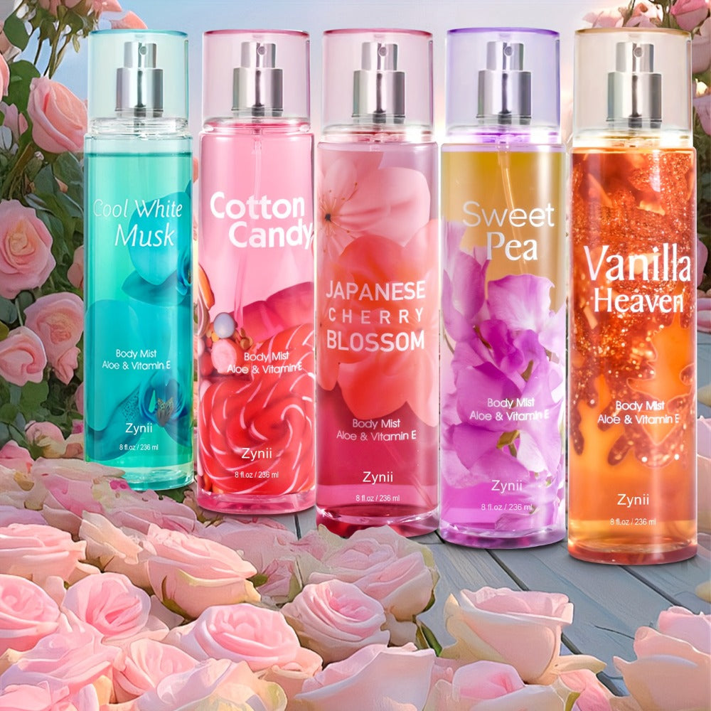 Fragrance Body Mist for Women, Floral, Fruity, Musk & Vanilla Body Spray with Aloe & Vitamin E, 3-8 fl oz — image 24