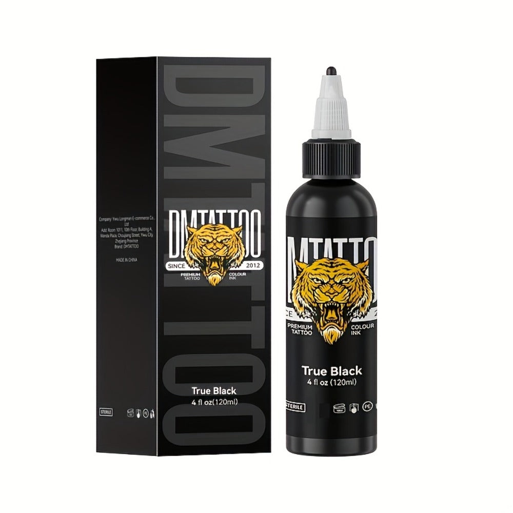 Tattoo Ink DMTATTOO Advanced 4.06oz 120ml Single-Bottle Options in Seven Solid Colors with Item-Specific Color, Capacity and 