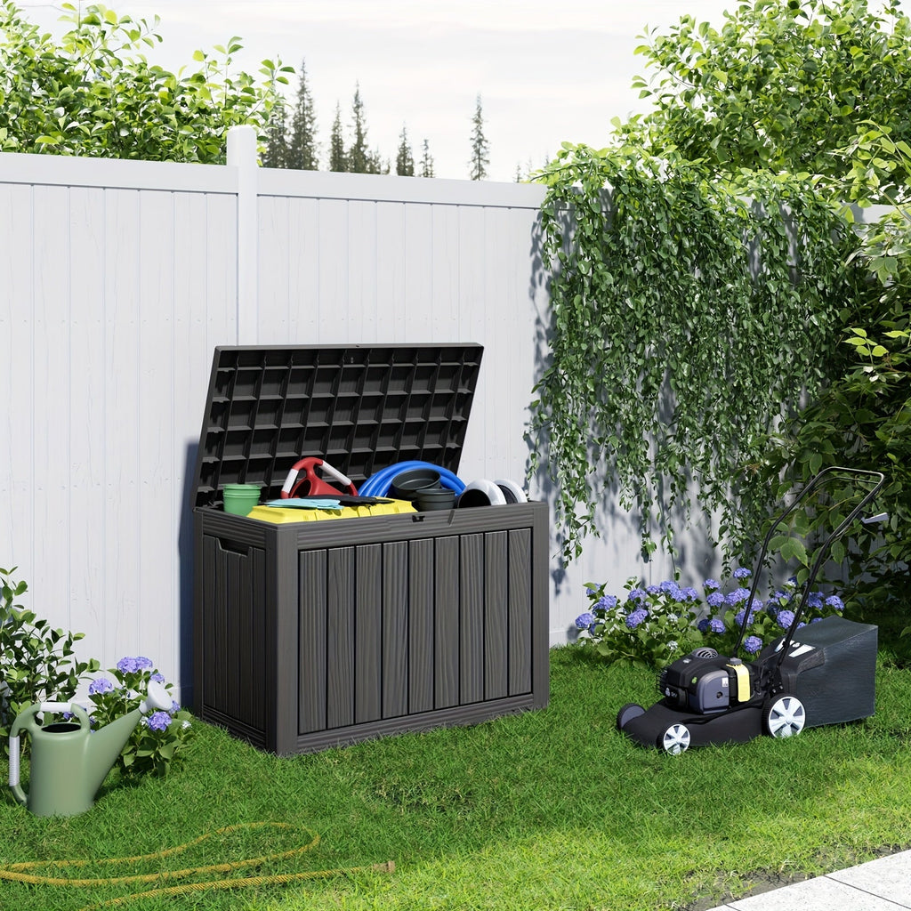 Molded-Panel Outdoor Storage Box with 36-, 45- or 51-Gallon Labels across Four Capacity-and-Color Models — image 13