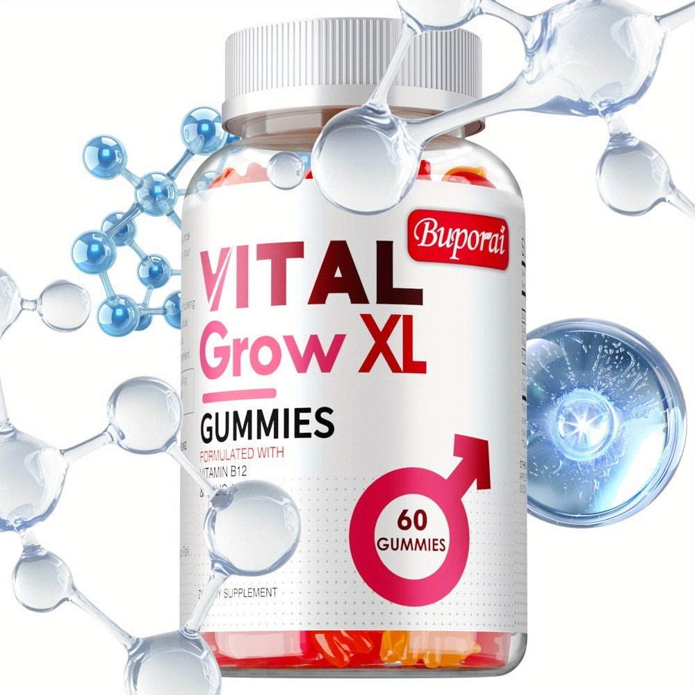 Dietary Supplement Gummies with Buporai Label, Apple Cider Vinegar, Mineral Blend and 60 Count — image 1