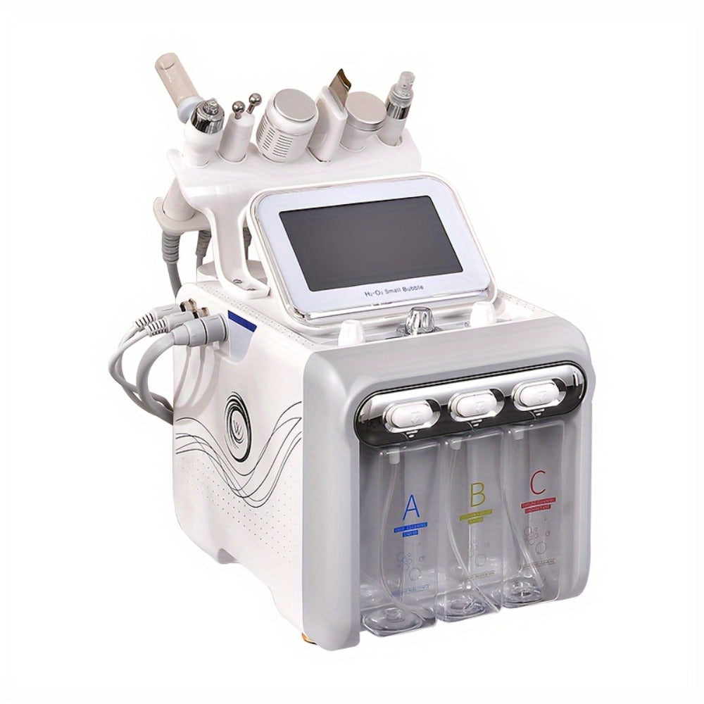 Hydrogen Oxygen Microbubble Facial Machine 6-in-1 / 7-in-1, Dual Pump Deep Cleansing Skin Rejuvenation Beauty Device for Home