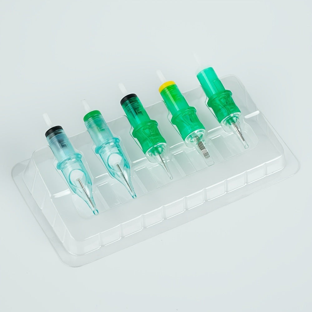 Disposable Tattoo Needle Holders 50Pcs Sterile Single-Use Grip Tubes for Professional for Temporary Body Art, Festivals and C