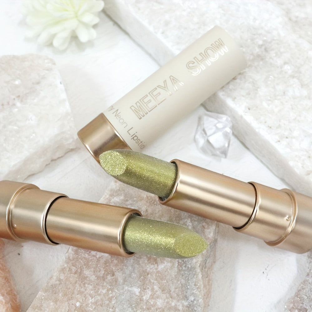 Sparkling Golden Brown Glitter Lipstick Set 3 Pcs, for Makeup, Travel and Everyday Vanity Use — image 5