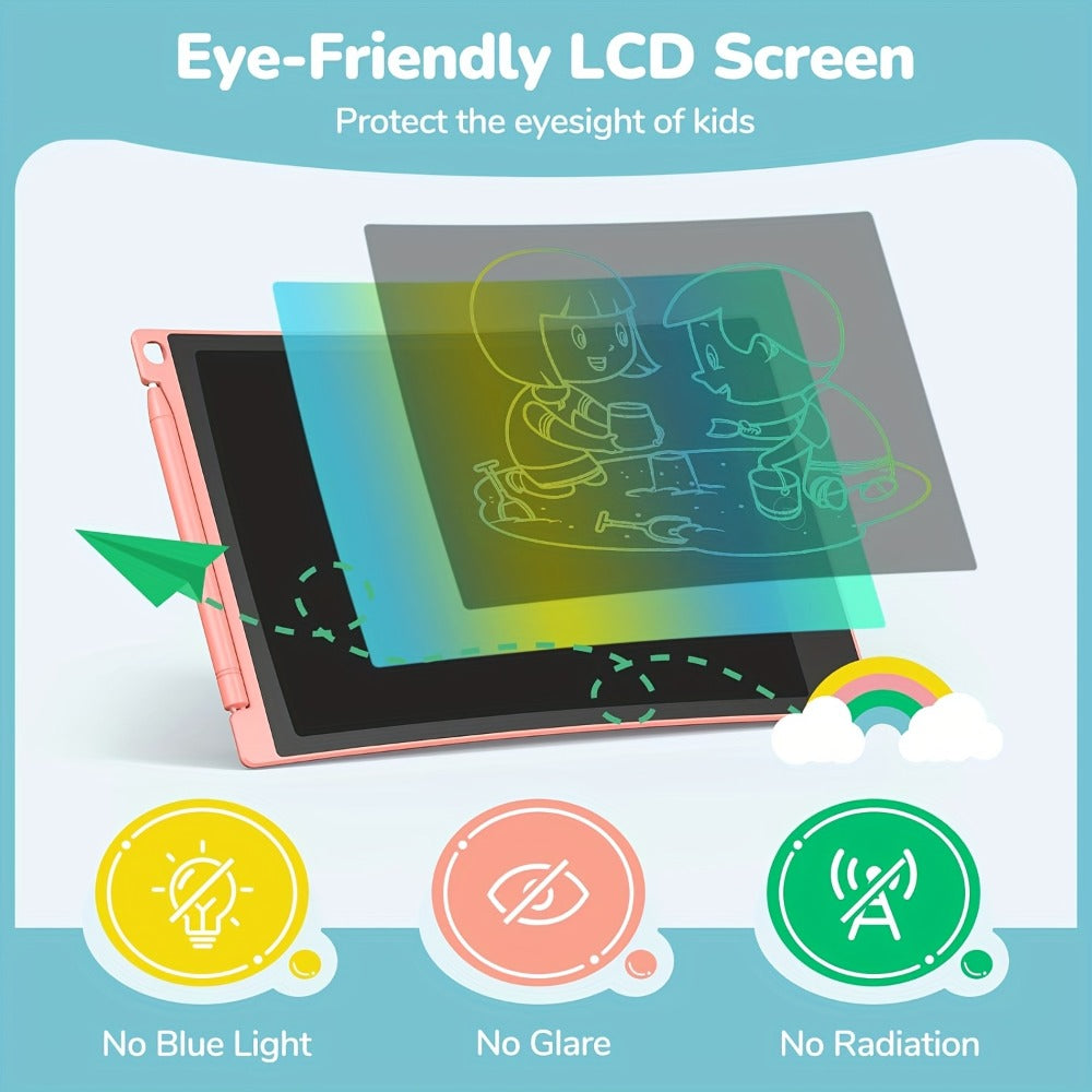 Two-Pack 10-Inch LCD Writing Tablets in Blue and Pink with Matching Styluses and Color-Line Screens — image 6